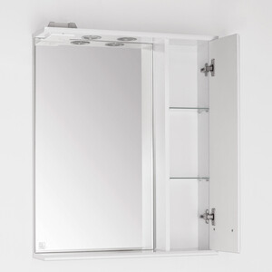 Зеркало-шкаф Style line Ирис 65 с подсветкой, белый (4650134470710)