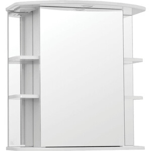 Зеркальный шкаф Style line Лира 70 с подсветкой, белый (4650134470307)