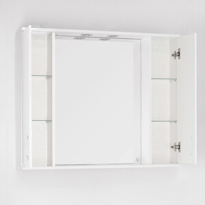 Зеркало-шкаф Style line Панда 100 с подсветкой, белый (4650134470345)