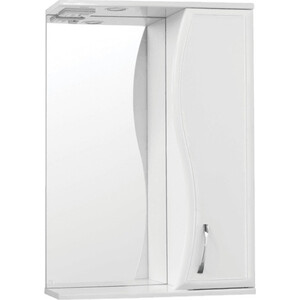 Зеркало-шкаф Style line Панда Волна 55 с подсветкой, белый (4650134470369)