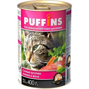 Консервы Puffins Сочные кусочки ягненка в желе для кошек 400г, Сочные кусочки ягненка в желе для кошек 400г
Консервы Puffins Сочные кусочки ягненка в желе для кошек 400г, Сочные кусочки ягненка в желе для кошек 400г