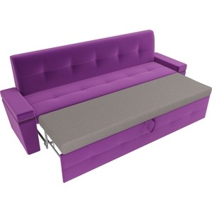 Кухонный диван АртМебель Деметра микровелвет (фиолетовый)