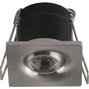 Встраиваемый светодиодный светильник Horoz 1W 4200К матовый хром 016-038-0001