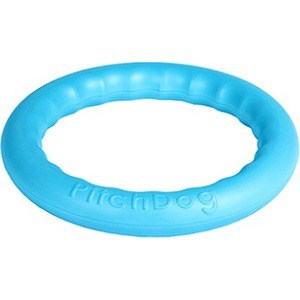 фото Игрушка pitchdog 30 любимая игрушка игровое кольцо для аппортировки голубое для собак 28см