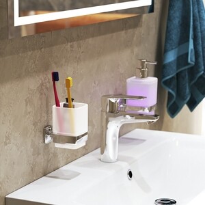 Стакан для ванной Am.Pm Gem матовое стекло, хром (A9034300)