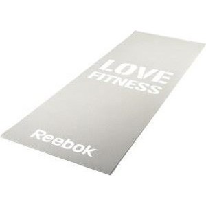 фото Коврик для фитнеса reebok ramt-11024grl (мат) тонкий love (серый)