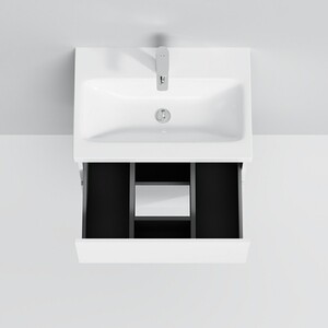 Мебель для ванной Am.Pm Gem 60 подвесная, два ящика, белый глянец