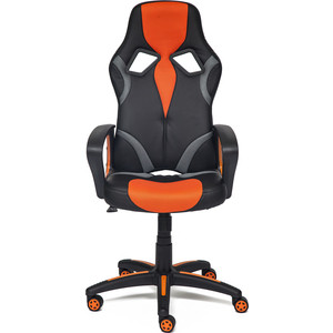 Кресло TetChair RUNNER кож. зам/ткань, черный/оранжевый, 36-6/tw07/tw-12