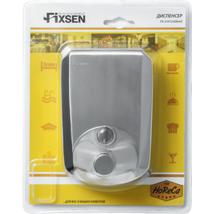Дозатор для жидкого мыла Fixsen Hotel 0,5 л, хром (FX-31012)