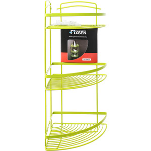 Полка-решетка Fixsen трехярусная, зеленый (FX-850G-3)