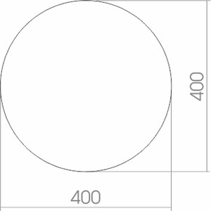Зеркало Mixline Комфорт 40х40 круглое (4620001981366)