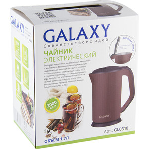 Чайник электрический GALAXY GL0318 коричневый