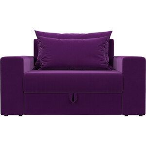 Кресло АртМебель Майами микровельвет фиолетовый