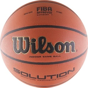 фото Мяч баскетбольный wilson solution (wtp000265) р.7 fiba approved vtb24
