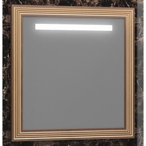 фото Зеркало opadiris карат 80 с подсветкой, сенсорный выключатель, коричневое с патиной (z0000004322)