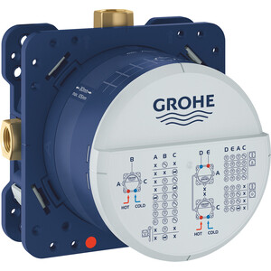 Термостат для ванны Grohe Grohtherm SmartControl встраиваемый, на два выхода, с механизмом (29124000, 35600000)