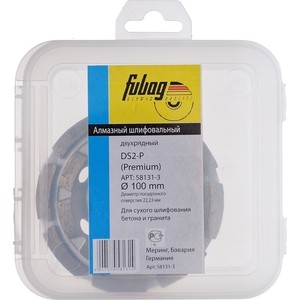 Круг шлифовальный Fubag DS 2 Extra двойной ряд 100/22.23мм (35100-3), DS 2 Extra двойной ряд 100/22.23мм (35100-3)
Круг шлифовальный Fubag DS 2 Extra двойной ряд 100/22.23мм (35100-3), DS 2 Extra двойной ряд 100/22.23мм (35100-3)