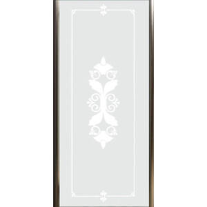 Боковая стенка Cezares Giubileo FIX 90х195 прозрачная с рисунком, бронза (GIUBILEO-FIX-90-SCORREVOLE-CP-Br)