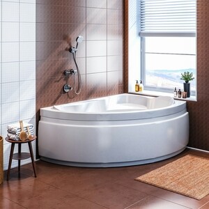 Акриловая ванна BAS Лагуна 170х110 правая, с каркасом, фронтальная панель (В 00020, Э 00019)