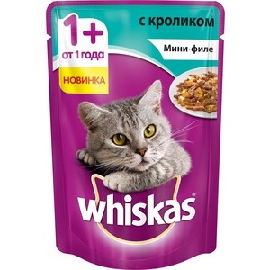 Паучи Whiskas Мини-филе с кроликом для кошек 85г (10165917), Мини-филе с кроликом для кошек 85г (10165917)
Паучи Whiskas Мини-филе с кроликом для кошек 85г (10165917), Мини-филе с кроликом для кошек 85г (10165917)