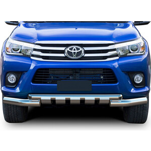 Защита переднего бампера d76+d57 с профильной защитой картера Rival для Toyota Hilux (2015-н.в.), R.5716.003, для Toyota Hilux (2015-н.в.), R.5716.003
Защита переднего бампера d76+d57 с профильной защитой картера Rival для Toyota Hilux (2015-н.в.), R.5716.003, для Toyota Hilux (2015-н.в.), R.5716.003