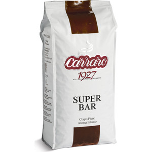 Кофе в зернах Carraro Caffe Super Bar, вакуумная упаковка, 1000гр