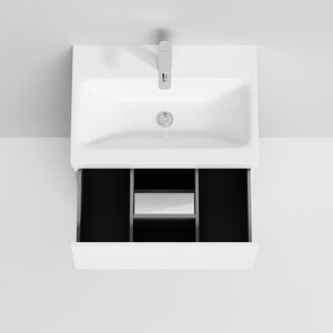 Мебель для ванной Am.Pm Gem 60 напольная, два ящика, белый глянец