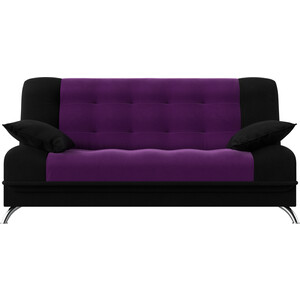 фото Диван-книжка мебелико анна микровельвет фиолетово-черный