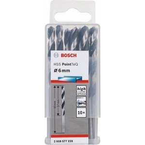 Сверло по металлу Bosch 10шт HSS PointTeQ 6 мм (2.608.577.228), 10шт HSS PointTeQ 6 мм (2.608.577.228)
Сверло по металлу Bosch 10шт HSS PointTeQ 6 мм (2.608.577.228), 10шт HSS PointTeQ 6 мм (2.608.577.228)