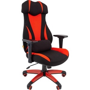 фото Офисное кресло chairman game 14 ткань черный/красный