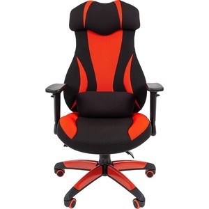 фото Офисное кресло chairman game 14 ткань черный/красный