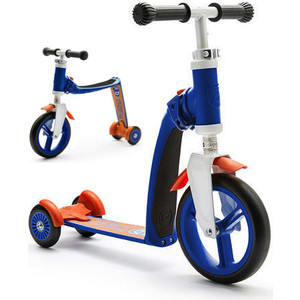фото Беговел-самокат scoot&ride (трансформер) highway baby plus (сине-оранжевый)