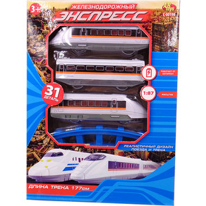 Железная дорога Abtoys Экспресс, 177 см, на батарейках, 31 предмет (C-00198(WB-A4918)), Экспресс, 177 см, на батарейках, 31 предмет (C-00198(WB-A4918))
Железная дорога Abtoys Экспресс, 177 см, на батарейках, 31 предмет (C-00198(WB-A4918)), Экспресс, 177 см, на батарейках, 31 предмет (C-00198(WB-A4918))