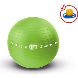 фото Фитбол original fit.tools гимнастический мяч 65 см для коммерческого использования зеленый