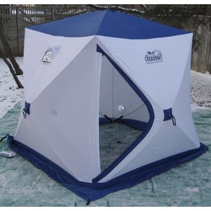 фото Зимняя палатка следопыт куб следопыт эконом 1,8х1,8 м pf-tw-08 трехслойная