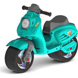 фото Каталка-мотоцикл rt ор502 беговел скутер цвет аква