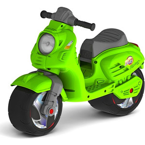 фото Каталка-мотоцикл rt ор502 беговел скутер цвет зеленый