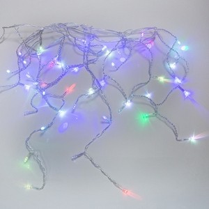 Гирлянда светодиодная Neon-Night Айсикл (бахрома), 1,8х0,5м, прозрачный провод, 230 В, диоды Мультиколор