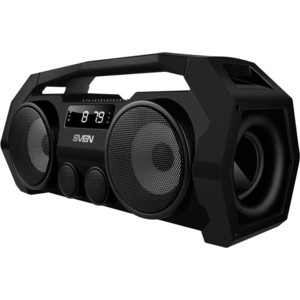 Портативная колонка Sven PS-465 (стерео, 18Вт, USB, Bluetooth, FM) черный