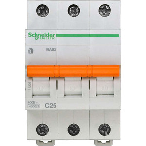 Выключатель автоматический модульный Schneider Electric 3п C 25А 4.5кА BA63 Домовой (11225), 3п C 25А 4.5кА BA63 Домовой (11225)
Выключатель автоматический модульный Schneider Electric 3п C 25А 4.5кА BA63 Домовой (11225), 3п C 25А 4.5кА BA63 Домовой (11225)