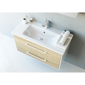 Мебель для ванной Aqwella Майами 100x45 дуб сонома/белый