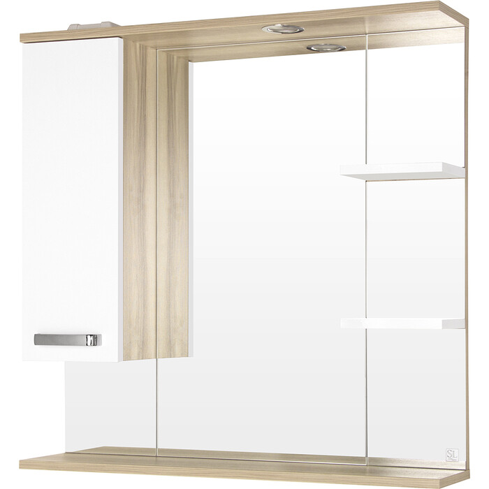 Зеркало-шкаф Style line Ориноко 80 с подсветкой, белый (4650134470888)