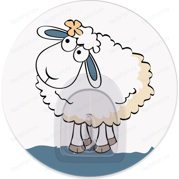 Крючок Tatkraft FUNNY SHEEP LINDA адгезивный, диаметр 8 см, до 3 кг linda ronstadt linda ronstadt classic linda ronstadt just one look 3 lp