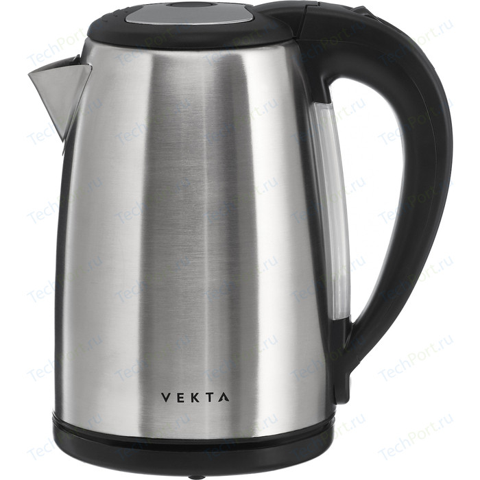 Чайник электрический VEKTA KMS-1702 стальной/черный