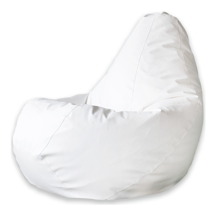 Кресло-мешок DreamBag Белая экокожа XL 125x85