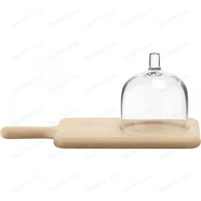 Блюдо сервировочное со стеклянным куполом 35.5 см LSA International Paddle (G1163-35-301)