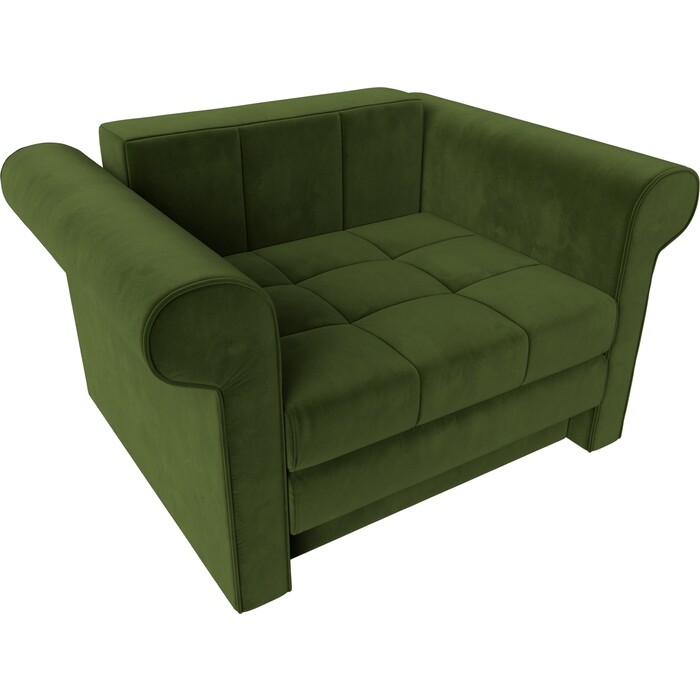 Кресло-кровать АртМебель Берли вельвет зеленый