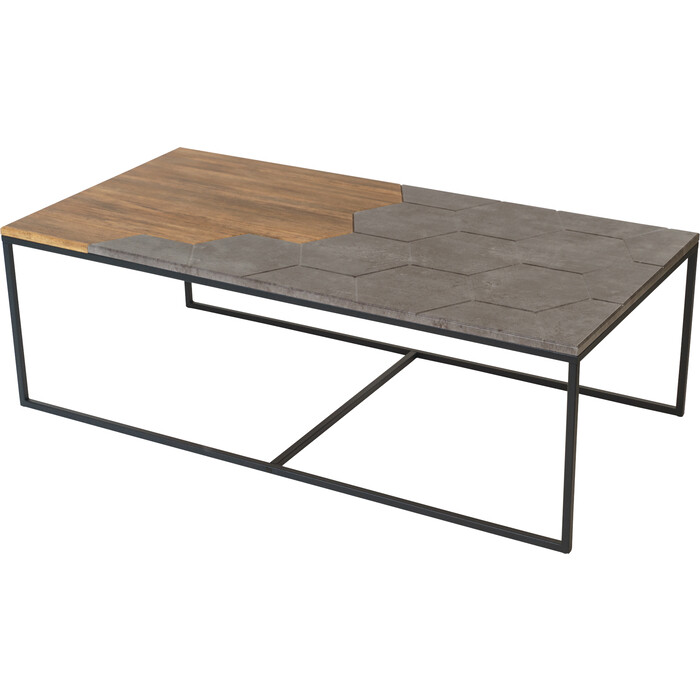 Журнальный стол Калифорния мебель Китч дуб американский/серый бетон
