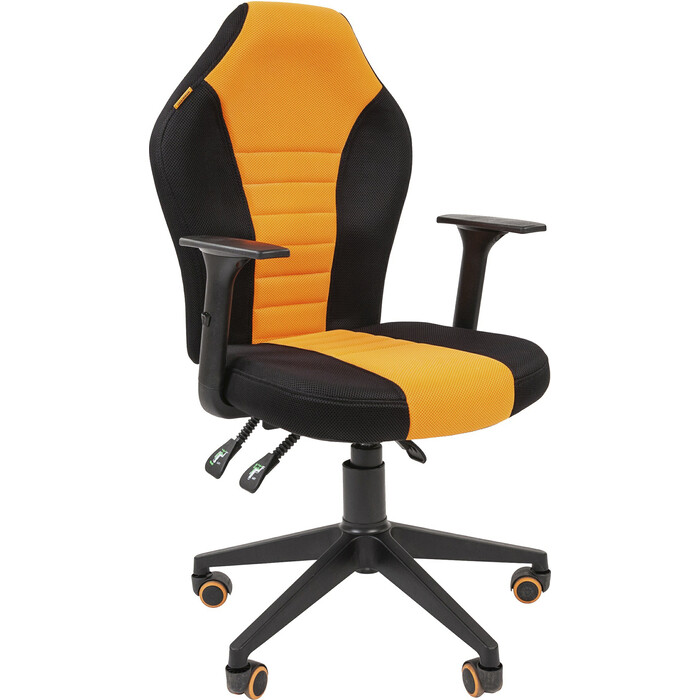 Офисное кресло Chairman Game 8 tw черный/оранжевый компьютерное кресло chairman 969 офисное обивка текстиль цвет черный оранжевый tw 14