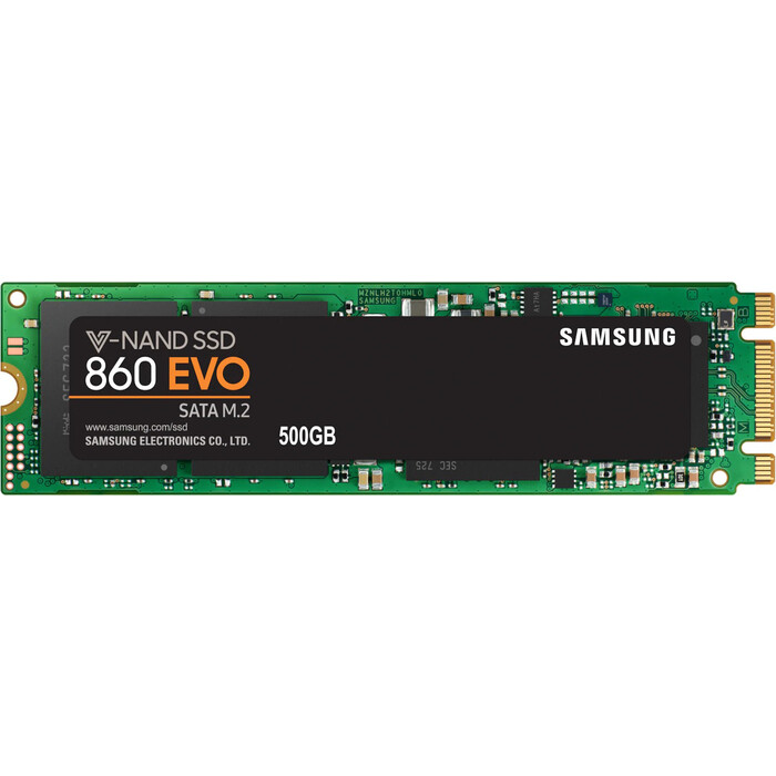 SSD накопитель Samsung 500Gb 860 EVO M.2 MZ-N6E500BW ssd накопитель samsung 870 evo 500gb sata 2 5 mz 77e500bw